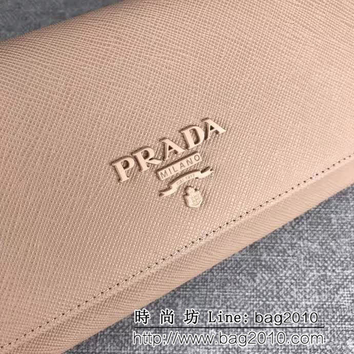 PRADA普拉達 官網同步 簡單時尚 新款女士翻蓋錢夾 1MH132 DD1005